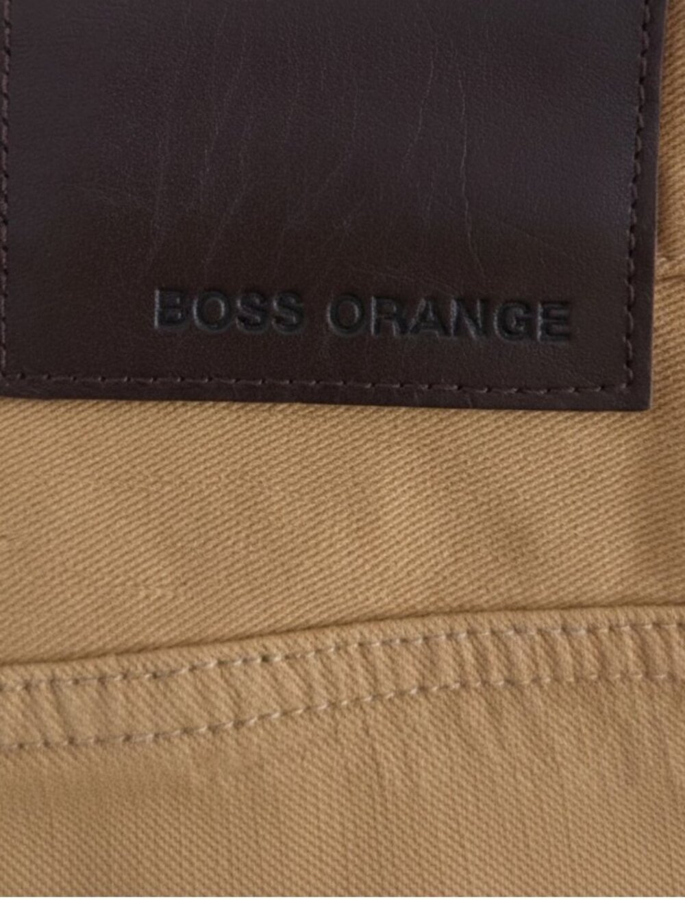 Hugo Boss Orange Mens Slim-Fit Tan Chino Pants Casual Modern Design - Picture 5 of 7